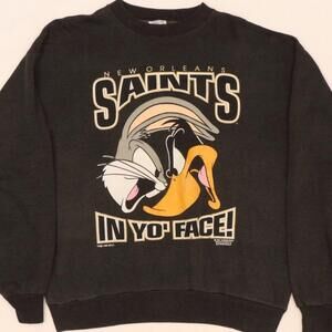 1993 New Orleans Saints Football Vintage Style Graphic Crewneck Sweatshirt